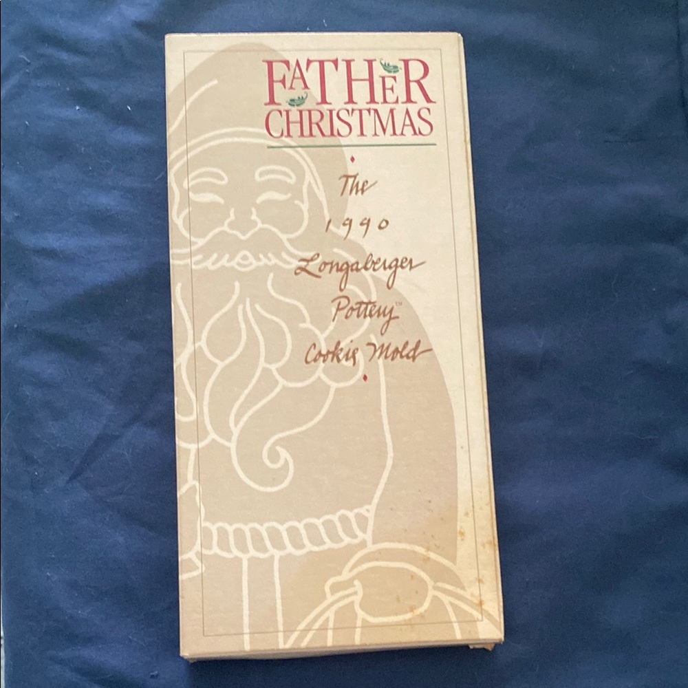 Longaberger Father Christmas Cookie Mold